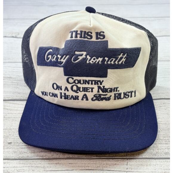 Chevrolet Other - Vintage Dealer Chevrolet Ford Rust Trucker Mesh Snapback Hat Cap Size M/L